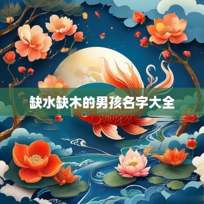 缺水缺木的男孩名字大全