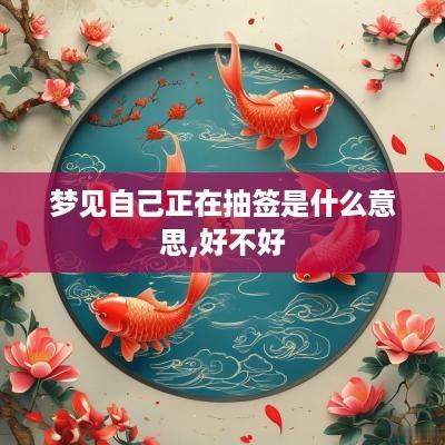 梦见自己正在抽签是什么意思,好不好