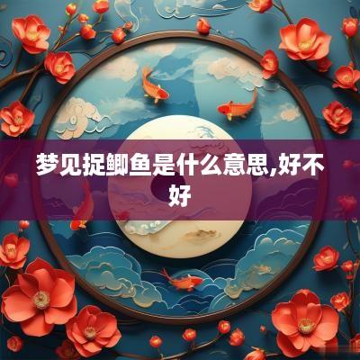 梦见捉鲫鱼是什么意思,好不好
