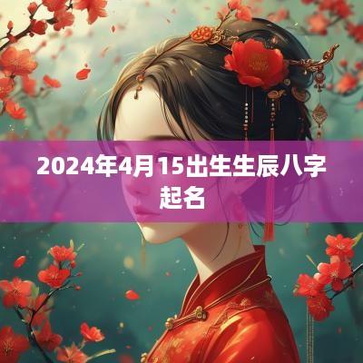 2025年4月15出生生辰八字起名