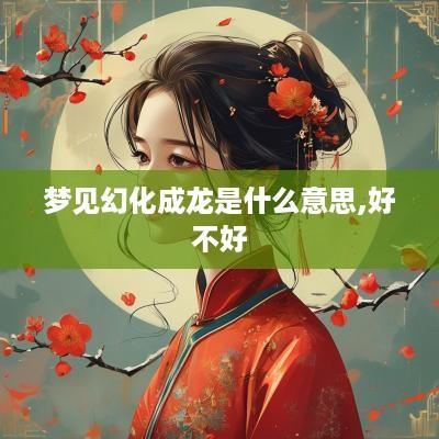 梦见幻化成龙是什么意思,好不好