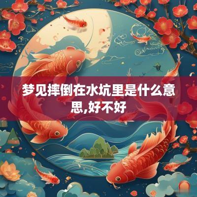 梦见摔倒在水坑里是什么意思,好不好