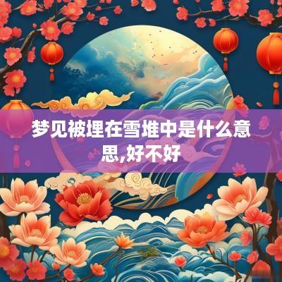 梦见被埋在雪堆中是什么意思,好不好
