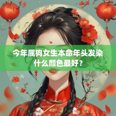 今年属狗女生本命年头发染什么颜色最好？