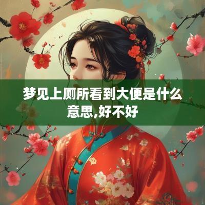 梦见上厕所看到大便是什么意思,好不好