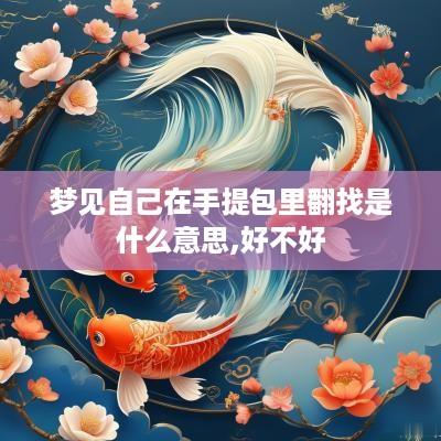 梦见自己在手提包里翻找是什么意思,好不好