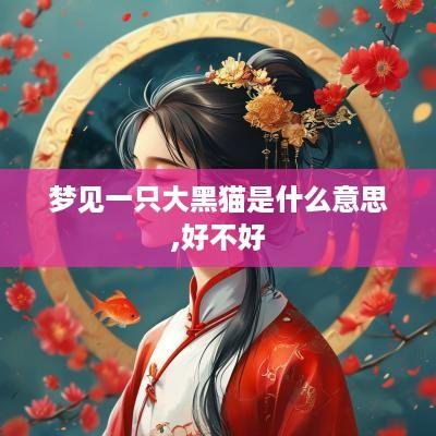 梦见一只大黑猫是什么意思,好不好