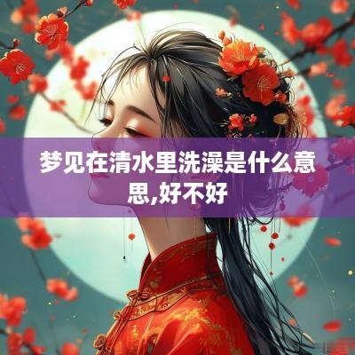 梦见在清水里洗澡是什么意思,好不好
