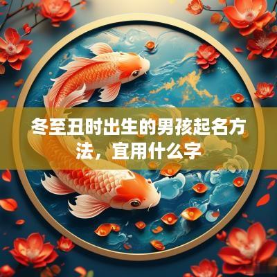 冬至丑时出生的男孩起名方法，宜用什么字