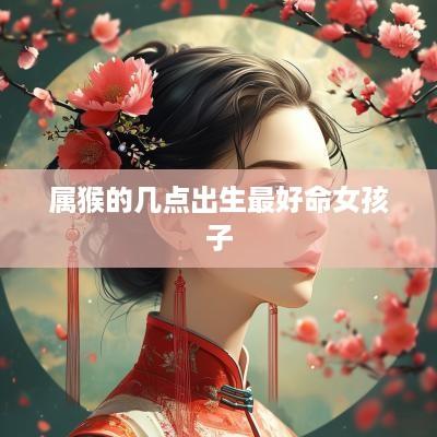 属猴的几点出生最好命女孩子