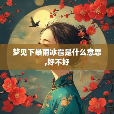 梦见下暴雨冰雹是什么意思,好不好