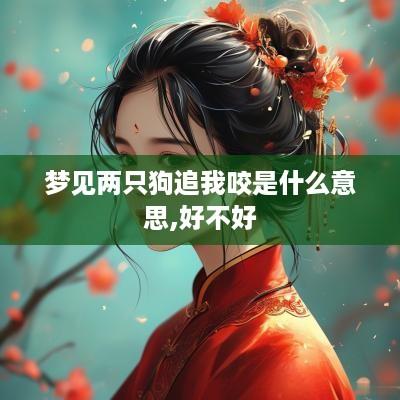 梦见两只狗追我咬是什么意思,好不好