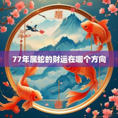 77年属蛇的财运在哪个方向