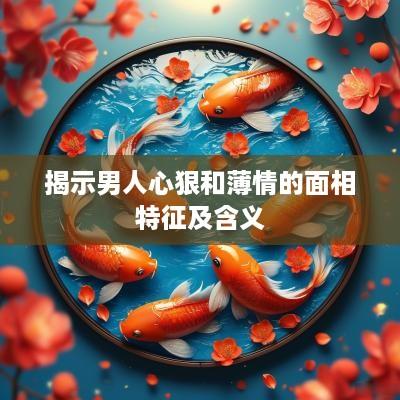 揭示男人心狠和薄情的面相特征及含义