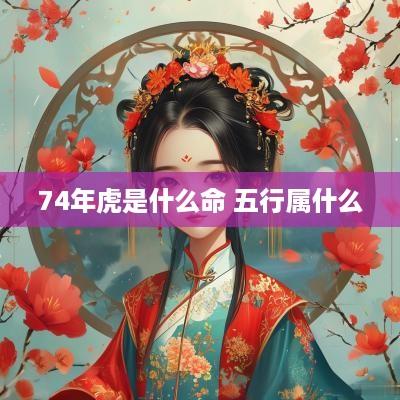 74年虎是什么命 五行属什么