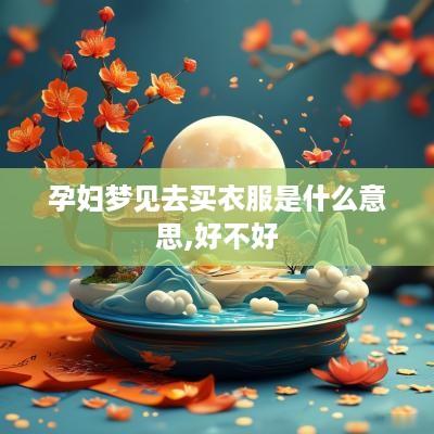 孕妇梦见去买衣服是什么意思,好不好