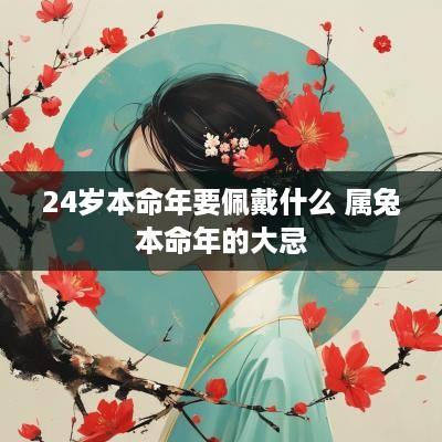 24岁本命年要佩戴什么 属兔本命年的大忌