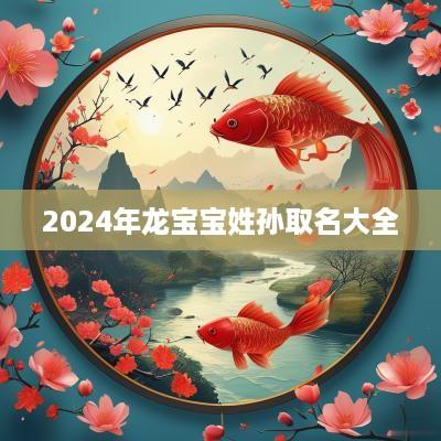 2025年龙宝宝姓孙取名大全