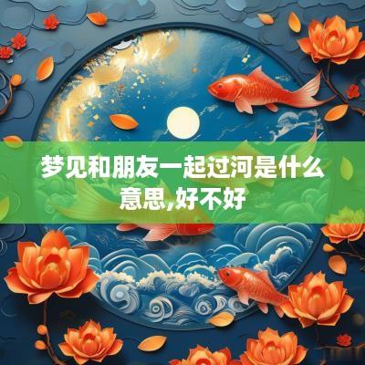 梦见和朋友一起过河是什么意思,好不好