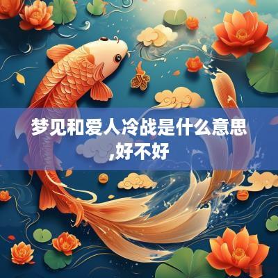 梦见和爱人冷战是什么意思,好不好