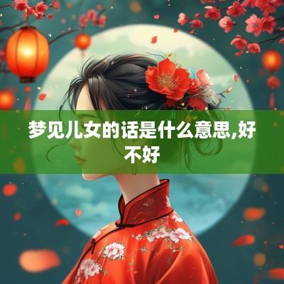 梦见儿女的话是什么意思,好不好