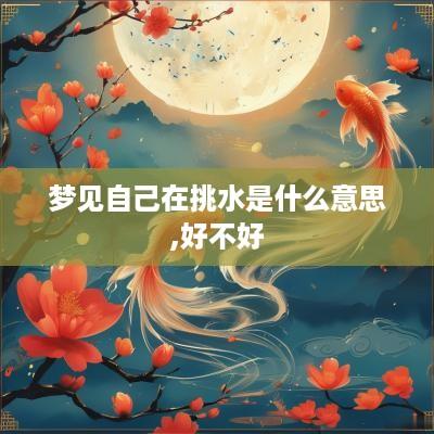 梦见自己在挑水是什么意思,好不好