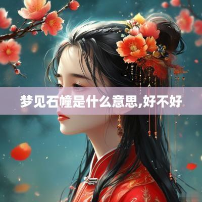 梦见石幢是什么意思,好不好