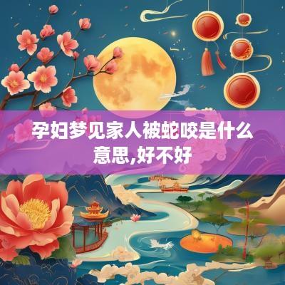 孕妇梦见家人被蛇咬是什么意思,好不好