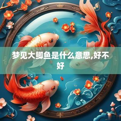 梦见大鲫鱼是什么意思,好不好