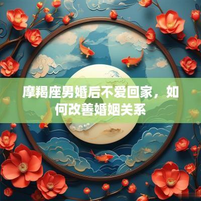 摩羯座男婚后不爱回家，如何改善婚姻关系