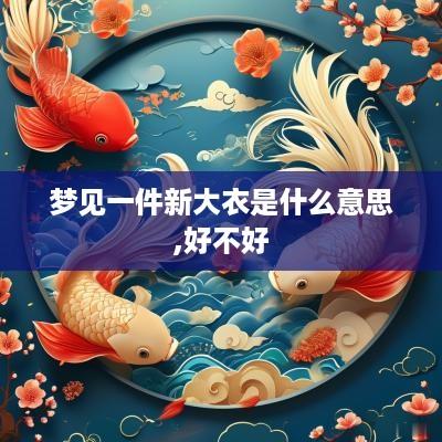 梦见一件新大衣是什么意思,好不好