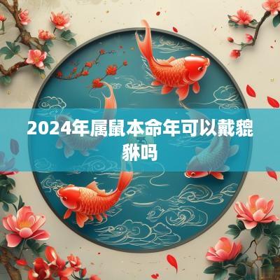 2025年属鼠本命年可以戴貔貅吗