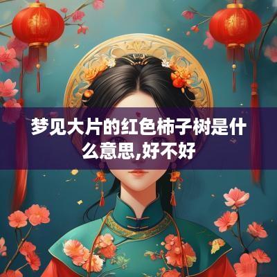 梦见大片的红色柿子树是什么意思,好不好