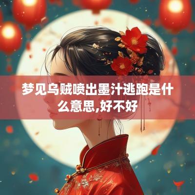 梦见乌贼喷出墨汁逃跑是什么意思,好不好