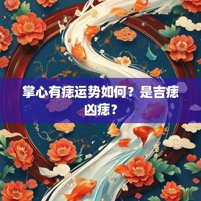 掌心有痣运势如何？是吉痣凶痣？