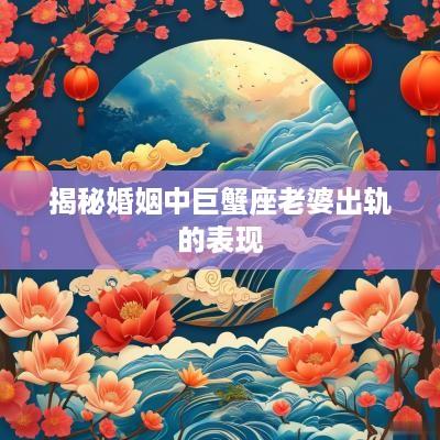 揭秘婚姻中巨蟹座老婆出轨的表现
