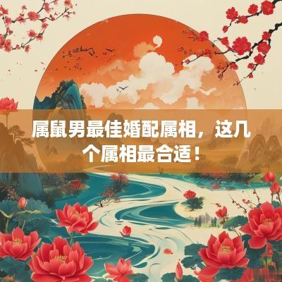 属鼠男最佳婚配属相，这几个属相最合适！