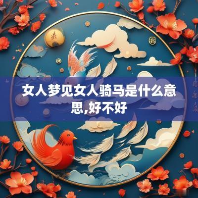 女人梦见女人骑马是什么意思,好不好