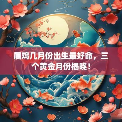 属鸡几月份出生最好命，三个黄金月份揭晓！