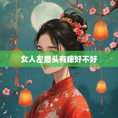 女人左眉头有痣好不好