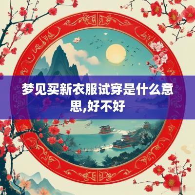 梦见买新衣服试穿是什么意思,好不好