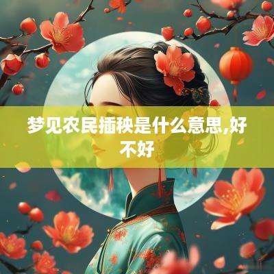 梦见农民插秧是什么意思,好不好