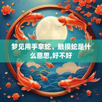 梦见用手拿蛇、触摸蛇是什么意思,好不好