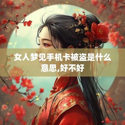 女人梦见手机卡被盗是什么意思,好不好