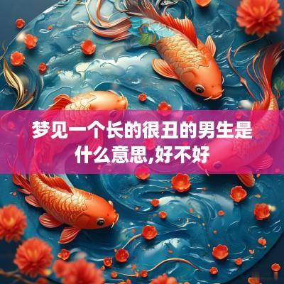 梦见一个长的很丑的男生是什么意思,好不好