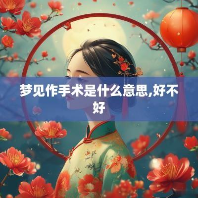 梦见作手术是什么意思,好不好