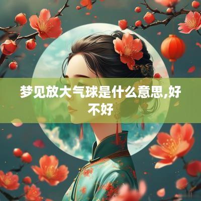 梦见放大气球是什么意思,好不好