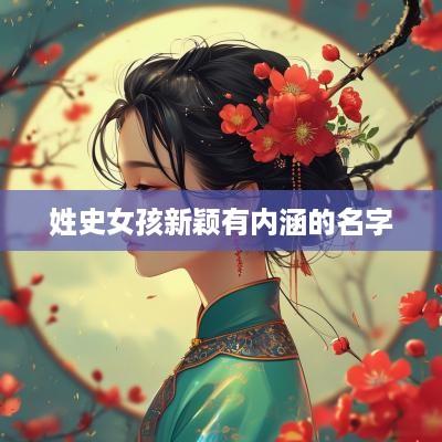 姓史女孩新颖有内涵的名字