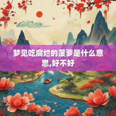 梦见吃腐烂的菠萝是什么意思,好不好