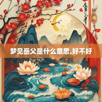 梦见岳父是什么意思,好不好